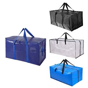 Customized Reusable PP Woven Shopping Storage <b>Bags</b> <b>Large</b> Capacity Waterproof Moving <b>Bag</b> With Handle - Product Image 1