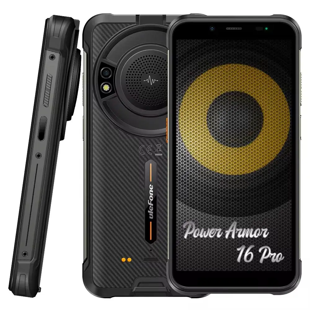 Смартфон Power Armor 16 Pro, 9600 мАч, 122dB громкий динамик, Android 12 4 ГБ + 64 ГБ прочный телефон, задняя камера 16 Мп, 5,93"