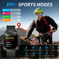 Montre connectée GPS BWZ85Max (3 bracelets) pour hommes, contrôle gestuel NFC, suivi d'activité, assistant vocal, réponse aux appels