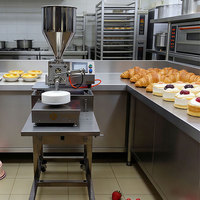 Machine de recouvrement de crème et de miettes pour gâteaux ZD200-001 entièrement automatique de haute précision ±1g, machine de remplissage automatique pour pâte à gâteau et confiture
