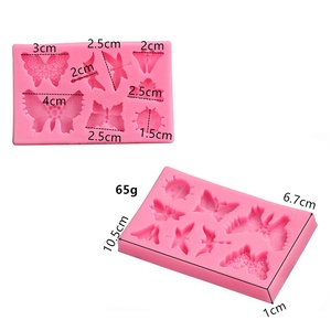 <span class=keywords><strong>Molde</strong></span> <span class=keywords><strong>de</strong></span> Silicona para Decoración <span class=keywords><strong>de</strong></span> Pasteles y Fondant, Forma Rectangular, 3D, 8 Variantes, Divertidos Animales, Mariposa, Libélula, Abeja, Mariquita - Product Image 2