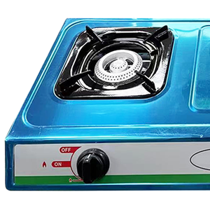 Cuisinière à gaz double brûleur en acier inoxydable JKN-S201B, table de cuisson, NM anglais, écran sérigraphié, bouton sans pièces détachées, classe B - Product Image 4