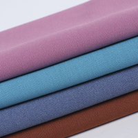 Tissu sergé en viscose de couleur unie, micro-élastique, respirant, doux pour la peau, 240 g/m², pour vêtements confortables, antistatique