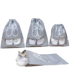 2025 New Eco-Friendly Recyclable Non-Woven Spunbond Cloth Shoes Bag Durable Drawstring Reusable Water Resistant Portable - Product Image 1