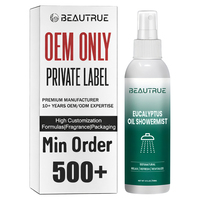 Brume de douche personnalisée à l'huile d'eucalyptus, aromathérapie, soulagement de la congestion nasale, relaxation contre le stress, soin du corps, spa rafraîchissant