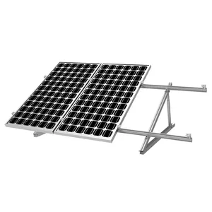 쉬운 삼각형 유형 겹 태양 전지판 설치 부류는 편평한 지붕 태양 설치 체계를 위한 조정가능한 10-60 도 각을 설치합니다