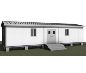 Kuwait portable cabins 4x12m with prefabricated steel structure and Polyurethane roof & wall