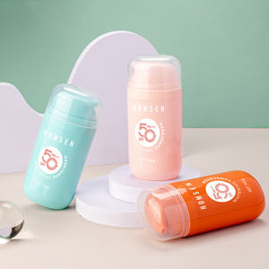 Bouteilles Cylindriques Vides 50ml 100ml en PP Blanc avec <span class=keywords><strong>Pompe</strong></span> Airless <span class=keywords><strong>pour</strong></span> Sérum Soin du Visage Crème Fond de Teint Imprimé - Product Image 1