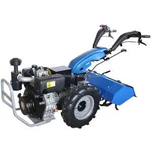 Wholesale Farm Walk Tractor Multipurpose 2 Wheels Hand Walking Tractor with Accessories Implements