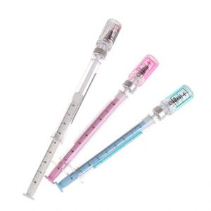 ปากกาลูกลื่นแบบหลอดฉีดยา ดีไซน์สร้างสรรค์ สำหรับโปรโมชั่นจากผู้ผลิต  สามารถเขียนด้วยมือได้  วัสดุพลาสติก  สามารถสั่งทำโลโก้ได้ สีแดง สีน้ำเงิน - Product Image 2