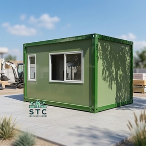 Casas Prefabricadas Tipo Contenedor de 20 pies, 1er, 2do y 3er Pisos, Paneles Sándwich, Oficina en Casa, Casa Prefabricada, Edificio de Acero, Dormitorio - Product Image 1