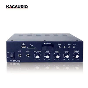 M-60USB ระบบดนตรีพื้นหลัง2ช่อง60W ระบบเสียงเครื่องขยายเสียงขนาดเล็ก PA - Product Image 2