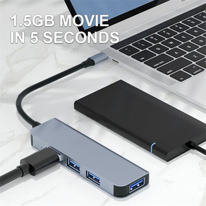 แท่นแยกชนิด C ฮับ USB 3.0 Type C สำหรับ MacBook iPad Samsung DEX Lenovo Lenovo อุปกรณ์เสริมเมาส์ SSD - Product Image 2
