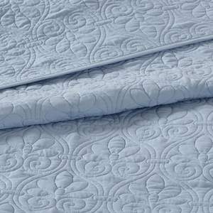 DB Reversible <b>Quilt</b> Set Blue Vintage Pattern Twin/Twin XL <b>Queen</b> <b>Size</b> 3-Piece Set Wool Polyester for Home Wedding Hotel Hospital - Product Image 2