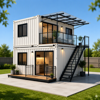 Maisons conteneurs RMY, design moderne minimaliste, bonne isolation thermique, résistantes à la chaleur, pour bureaux, bâtiments scolaires, magasins, bars