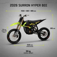 2026 Magnetic Charging Surron Hyper Bee Electric Dirt Bike offroad motorcycle For Kids Trail Riding