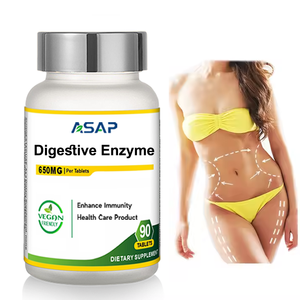 Capsules de probiotiques véganes biologiques de marque privée Compléments à base de plantes Soutien enzymatique digestif pour adultes - Product Image 1