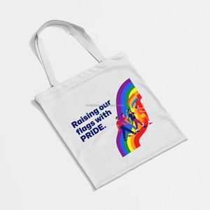 DLBZ Vente en gros Sac fourre-tout en toile robuste, écologique, personnalisé, uni, pour l'extérieur, collection Organic Pride Day - Product Image 2