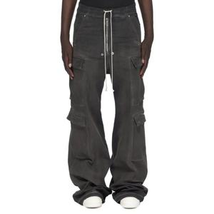 Pantalon Cargo Homme en Denim Délavé et Extensible, Style Décontracté, Service OEM en Gros - Product Image 1