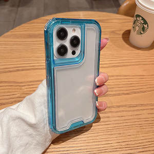 3 1 coque de téléphone antichoc en TPU souple pour <span class=keywords><strong>Xiaomi</strong></span> 11T <span class=keywords><strong>Redmi</strong></span> <span class=keywords><strong>Note</strong></span> 12 4G 9A 11A 10A 12C nouvelle coque de téléphone portable transparente colorée - Product Image 3