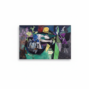 Picasso 'Night Fishing at Antibes' Printed <b>Canvas</b> <b>Wall</b> Art,TEMPERED GLASS ART - Product Image 2