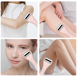 Strumento per la cura della pelle lenisce il gonfiore del viso in acciaio inox rubare rullo di raffreddamento del ghiaccio per le donne del viso collo con pacchetto personalizzato - Product Image 4