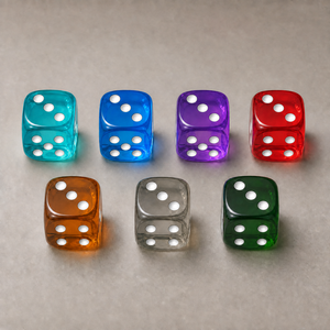 Dados de Resina Transparente Personalizados al por Mayor, Dados Transparentes D6 para Juegos de Mesa - Product Image 3