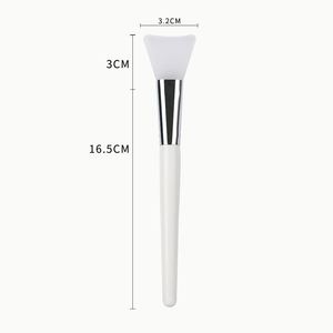 Brocha de silicona personalizada al por mayor para mascarillas, herramienta cosmética de belleza para mezclar base de maquillaje, mango de nailon y plástico para rostro - Product Image 3