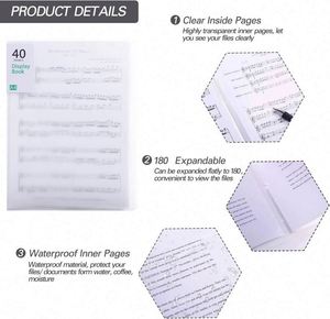 4 Pack Heavy-Duty 30-Pocket Binder Clear Plastic <b>Sleeves</b> Art Portfolio Folder Document Presentation Heavy-Duty <b>Book</b> Protectors - Product Image 4