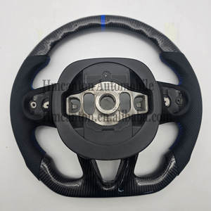 พวงมาลัยรถแบบมีรูพรุนหนังคาร์บอนไฟเบอร์สำหรับ Dodge Challenger - Product Image 2