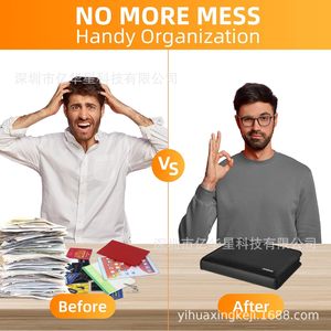 Fireproof <b>Document</b> <b>Bag</b> Black 003 Multi Functional Office Organizer With Card Pockets And File Compartments For Business Use - Product Image 2