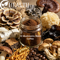 Yhealth Instant Coffee 10 in 1Mushrooms Blend Coffee Powder 10 Mushrooms Coffee Customized Packaging OEM Mushroom Flavor Coffee