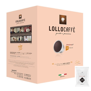100 Capsule Lollo Miscela Nera Compatibili con Sistema Uno per Macchina da Caffè Monodose 0,12g/Capsula - Product Image 1