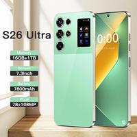 Teléfono Inteligente S26 Ultra de Alta Configuración, S26 Ultra 16+1TB Global 5G Dual SIM, Teléfono Celular, Teléfono Móvil, Teléfono Inteligente Chino Económico