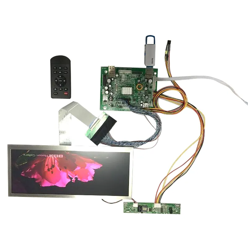 Cheapest 12.3 inch tft lcd display resolution 1920 720 lcd modules ultra wide stretched bar lcd