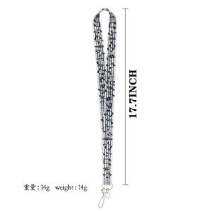 Wowei Notes de musique musique doux soyeux large attaché magnifiquement lanières pour badges d'identification <span class=keywords><strong>cadeau</strong></span> Anti-perte accessoires lanière - Product Image 3
