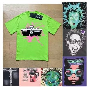 เสื้อยืด Hell Shirt คุณภาพสูง ผ้าฝ้าย/ใยไผ่ สไตล์ลำลอง ทรงโอเวอร์ไซส์ ไหล่ตก แขนสั้น ผู้ชาย ผ้ากันยับ 300 กรัม พิมพ์ลายโบว์ - Product Image 3