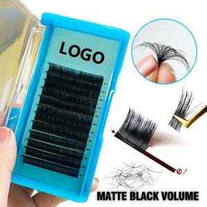 Groothandel Kasjmier Individuele Wimper Extensions Premium Mat Donker Zwart Private Label Volume Koreaanse Zijde Mink Wimper Extensions - Product Image 3