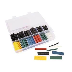 Set di 180 Guaine Termorestringenti Assortite, Diametro 45mm, Nero e Bianco, in Poliolefina PE, Certificato ROHS per Bassa Tensione e Alta Temperatura - Product Image 3