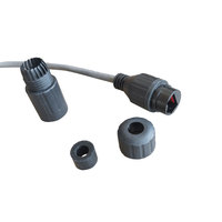 LAN mâle femelle rg45 IP67 IP68 montage sur panneau prise de câble prise RJ45 connecteur étanche avec câble ethernet
