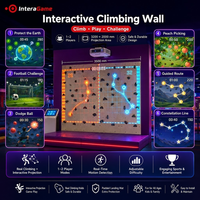 Paredes de Escalada para Interiores, Juego de Escalada Interactivo para Niños con Proyección para Parques Infantiles Interiores Multiedad