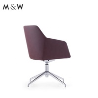 M & W-Chaise de direction ergonomique en cuir PU