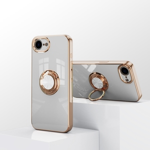 เคสยึดแหวน6D แฟชั่นฝาหลังโครเมี่ยมสำหรับ iPhone 16E/16/15 pro/ 14 PROMAX ที่ยึดในรถแม่เหล็ก - Product Image 5