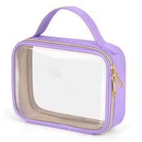 Sac de rangement pour maquillage imperméable de luxe, sac de voyage portable, trousse de toilette, pochette transparente pour maquillage