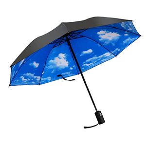 Рекламный китайский оптовый цветной рынок с индивидуальным принтом, маленький трехкратный Подарочный зонт с автоматическим цветочным принтом - Product Image 3