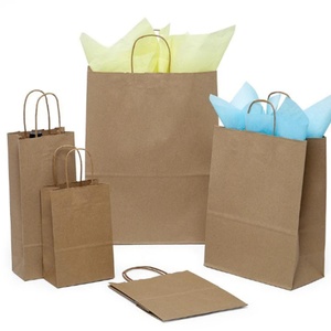 Hot Selling <b>Biodegradable</b> Promotional Shopping Kraft <b>Paper</b> Bag - Product Image 2