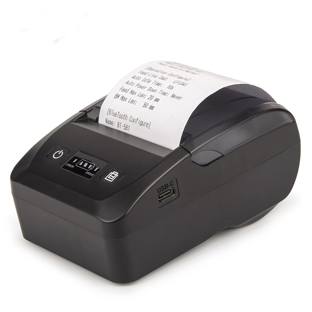 58mm Portable Mini Mobile Thermal Printer for Android and IOS BT-581 in Stock 1-Year Warranty