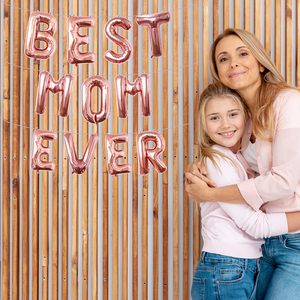 Decoración para el Día de la Madre de 16 Pulgadas, Pancarta de Aluminio con la Frase 'El Mejor Papá del Mundo', Juego de Globos y Guirnaldas para Decoración de Fiestas - Product Image 4