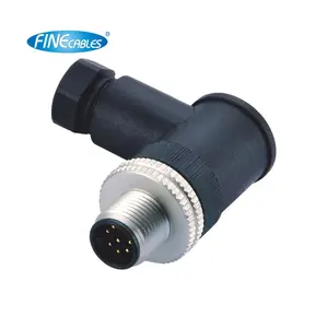 Ethernet Waterproof A/B/D Code 4 Pin Assembly M12 Right Angle Connectors