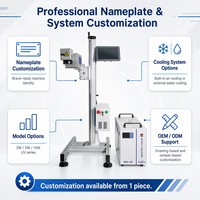 Nouvelle machine de marquage laser UV NASCENCE 5W en gros, source JPT 355nm, refroidie par eau, imprimante de codes de date ultraviolets CNC en ligne